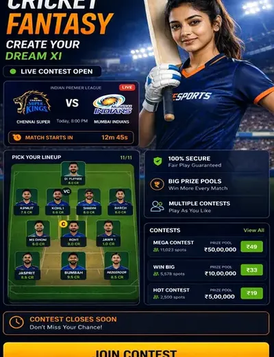 Bet7k777 (bet 7 k 777) fantasy cricket & matchday visual 3